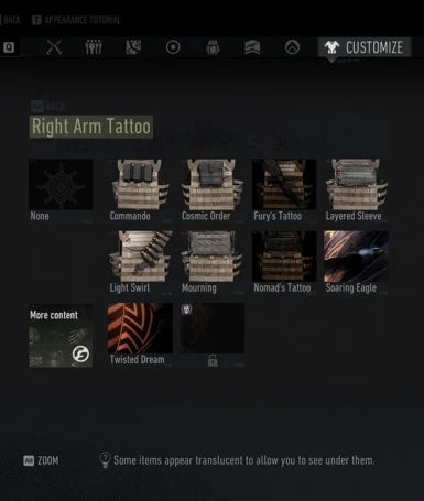 Right Arm Tattoos -->