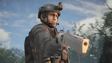 Walker with Graves' Dark Water mission outfit