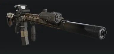M4A1 SOPMOD Block II (Tanned handguard and custom stock)
