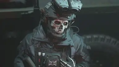 Ghost Nightwar Helmet(NEW RESIZED NOW PAINTABLE)