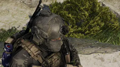 helmet net camo black