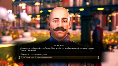 Max Info Broker Mustache and Bald Works Outside The Ship