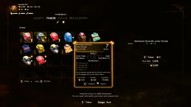 Lower Tinkering Adjustments