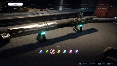 Purple to Red Lightsaber Addon