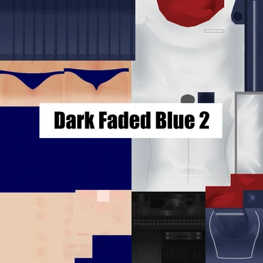 Dark Faded Blue 2 Stockings