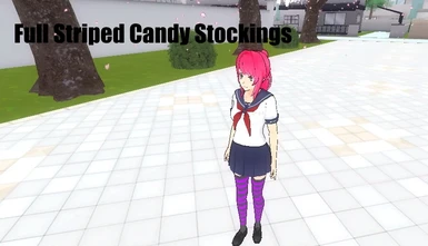 Full Striped Candy Stockings