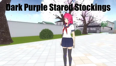 Stared Dark Purple Stockings