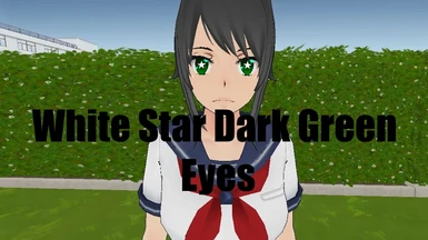 White Star Dark Green Eyes