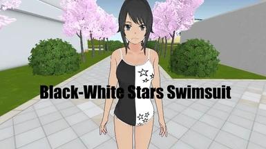 Black-White Stars Swimsuit