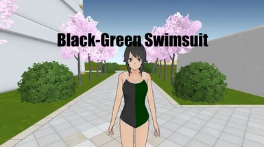 Black-Green Swimsuit