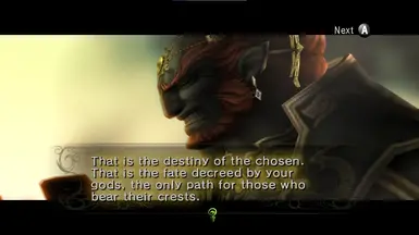 Restored Ganondorf's Cut Monologue