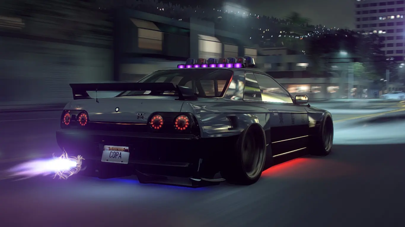 Cop Nissan R32 at Need For Speed: Heat Nexus - Mods and community