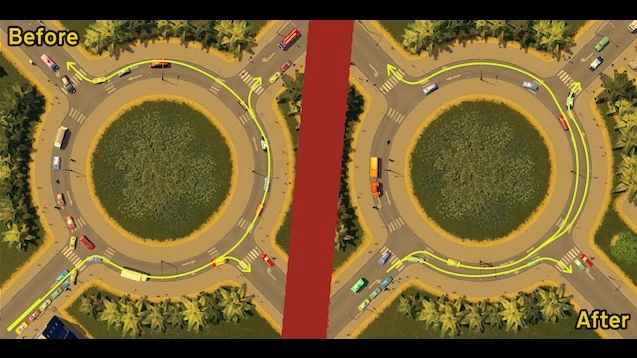 Проекты город без пробок Improved lane connections v2 (1.17.1-f4) at Cities: Skylines Nexus - Mods and co