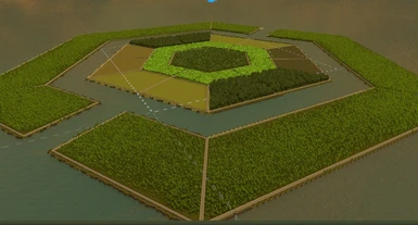 Hexagonal island