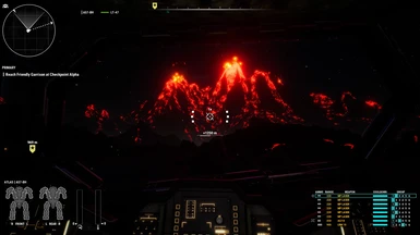 UV&W (Cockpit and environment are lit by the volcanoes instead of by an invisible moon)