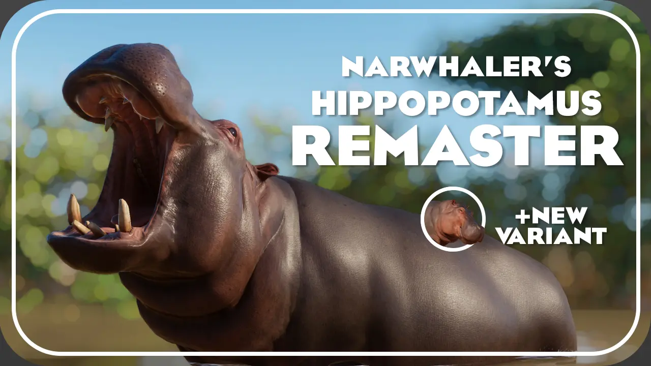 Narwhaler's Hippopotamus Remaster (1.16) at Planet Zoo Nexus - Mods and ...