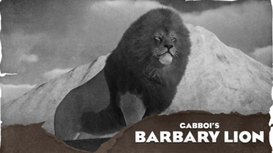 Barbary Lion - New Species (1.15)