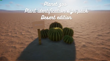 Custom plant signs  Desert