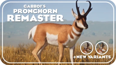 Pronghorn Antelope Remaster and New Variants (1.15)