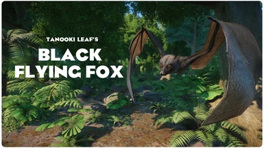 Black Flying Fox - New Species (1.16)