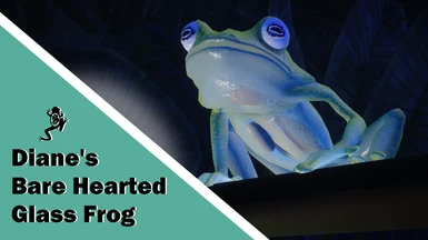 Diane's Bare-hearted Glass Frog - New Exhibit Species (1.17)