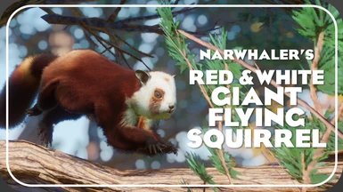 Red and White Giant Flying Squirrel - New Species (1.17)