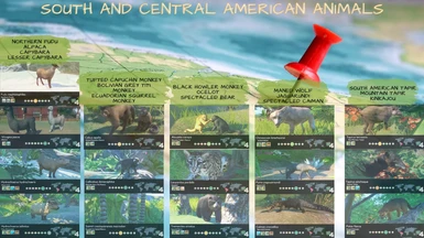 South American Animals Education Board at Planet Zoo Nexus - Mods and  community