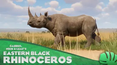 Eastern Black Rhinoceros - New Species (1.12) at Planet Zoo Nexus