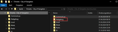 Developer Menu - Hedghog Folder