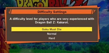 Goku Must Die Custom Difficulty