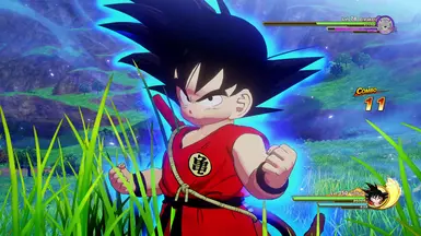 you can play as kid Goku in DLC 5