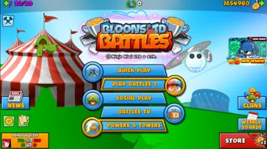 Main Menu Screen