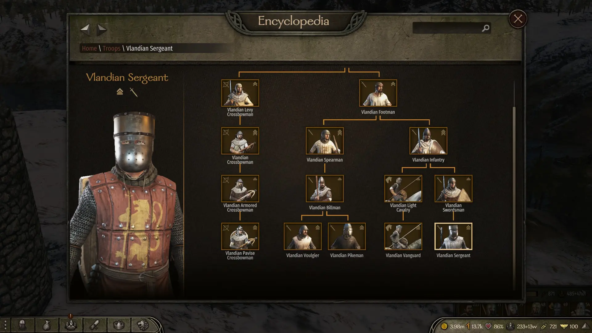 Bannerlord vlandian troops