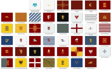 Set Of Banners - Medieval Coats of Arms