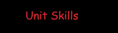 Enable unit skills