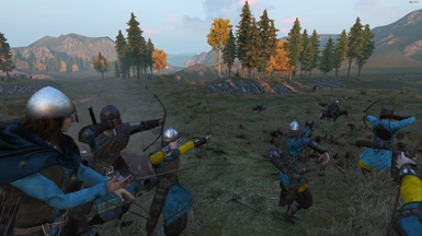 Valkyrie archers in combat
