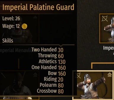 Palatine guards only have one quiver and no shield so I accomodated that