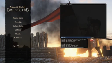 mount and blade bannerlord console mod