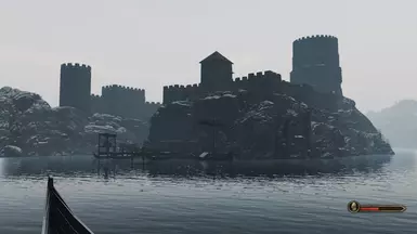View from the pier near the fisherman's hut, lvl 3, winter