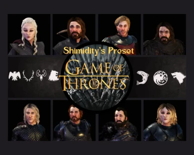 Shimidity's Game of Thrones Character Preset