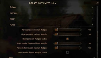 Player Created parties