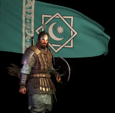 Khuzait Kazakh Style Banner