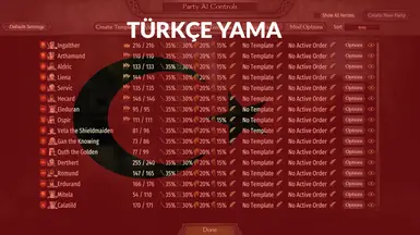 Party AI Controls - Turkish Translation 1.2.12.5 (2025 Guncel)