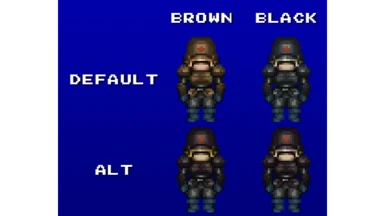 Alt versions of brown and black soldiers