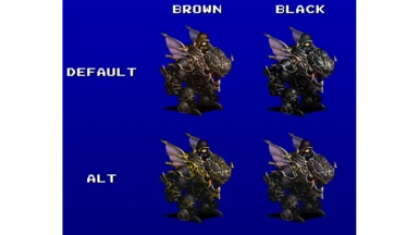 Alt versions of brown and black soldiers