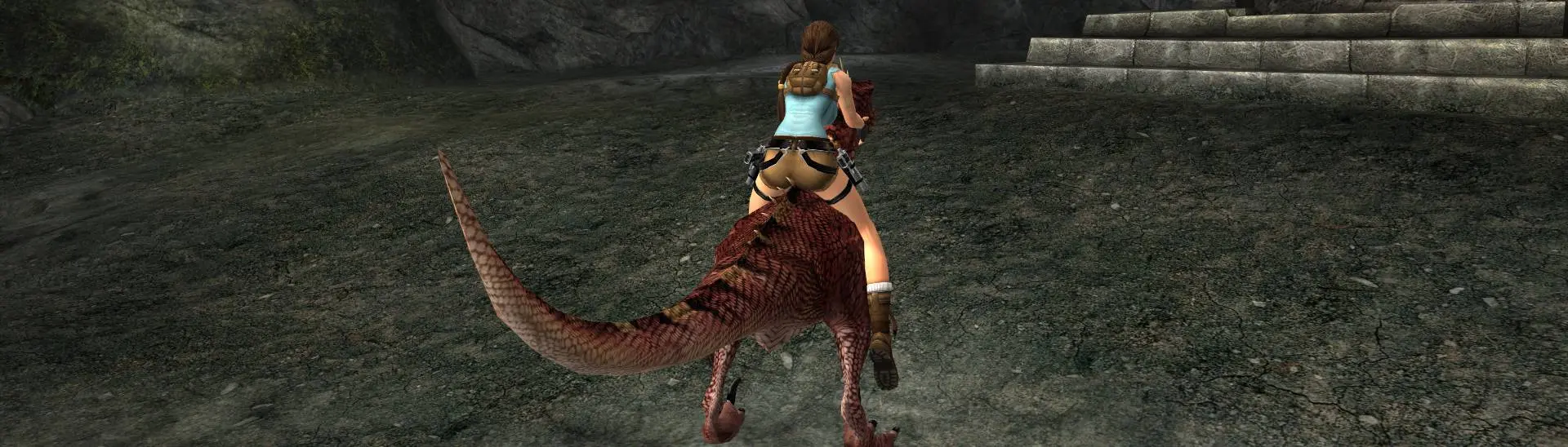 Lara riding a Velociraptor at Tomb Raider: Anniversary Nexus - Mods and  community