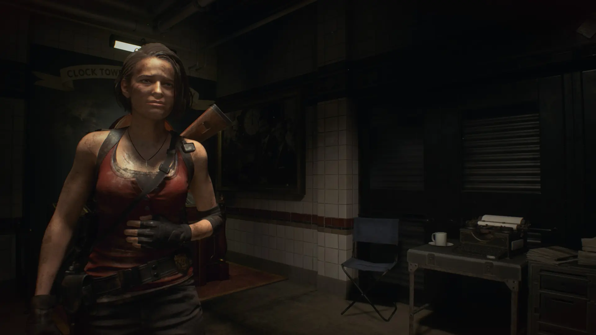 Jill Valentine - Red Tanktop with Black Undershirt at Resident Evil 3 ...