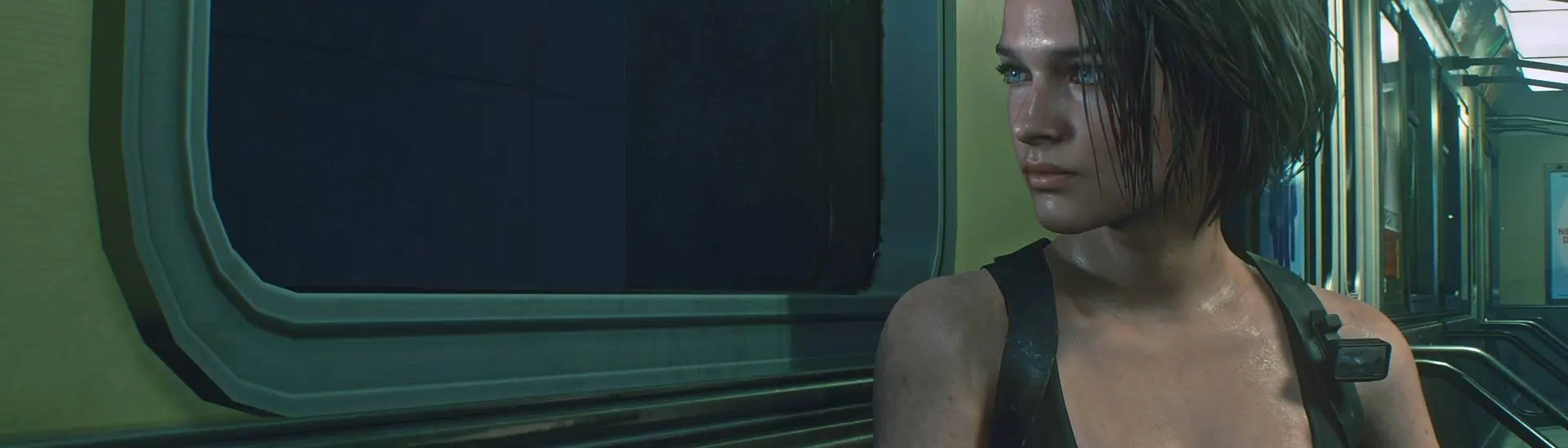 Jill valentine profile resident evil character amazed