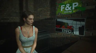 Makeup removed from Modern Dress: https://www.nexusmods.com/residentevil32020/mods/807