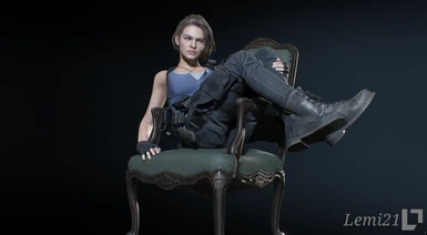 (Model Viewer) Chair Pose for Jill